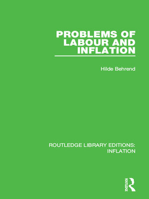 cover image of Problems of Labour and Inflation
